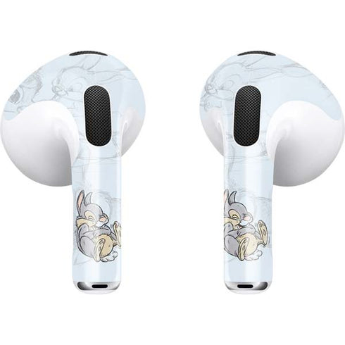 Disney Bambi Thumper Sketched portrait Apple AirPods (3rd Gen 2021) Skin