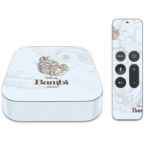 Disney Bambi Thumper Sketched portrait Apple TV Skin