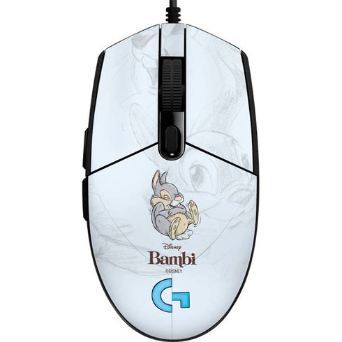 Disney Bambi Thumper Sketched portrait G203 Prodigy RGB Wired Gaming Mouse Skin