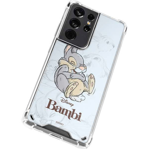 Disney Bambi Thumper Sketched portrait Galaxy S21 Ultra 5G Clear Case