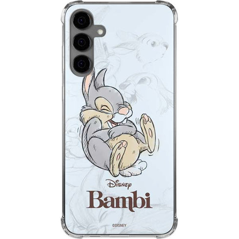 Disney Bambi Thumper Sketched portrait Galaxy S24 Plus Clear Case