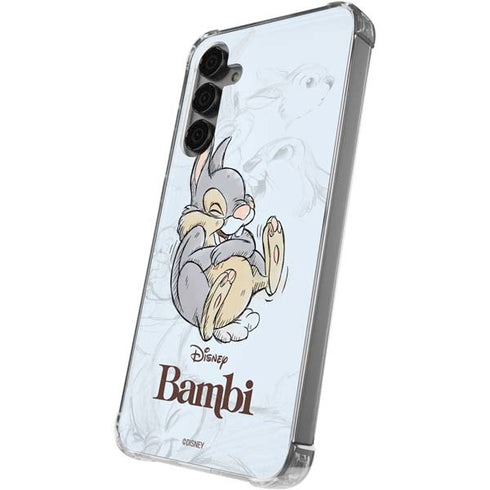 Disney Bambi Thumper Sketched portrait Galaxy S24 Plus Clear Case