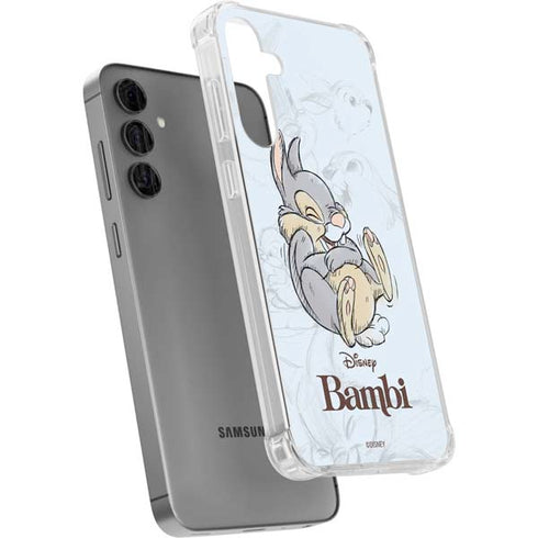 Disney Bambi Thumper Sketched portrait Galaxy S24 Plus Clear Case