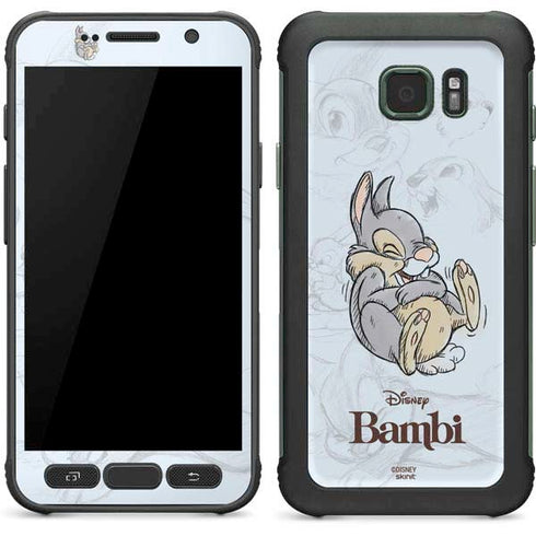 Disney Bambi Thumper Sketched portrait Galaxy S7 Active Skin