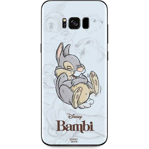 Disney Bambi Thumper Sketched portrait Galaxy S8 Plus Skin