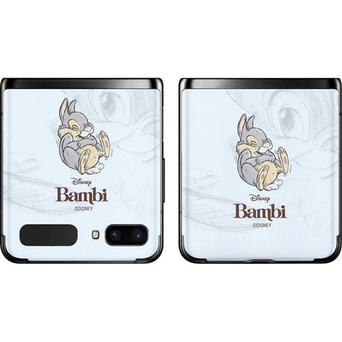 Disney Bambi Thumper Sketched portrait Galaxy Z Flip Skin