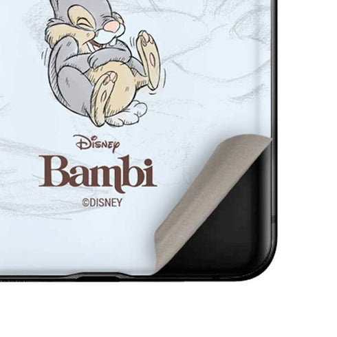 Disney Bambi Thumper Sketched portrait Galaxy Z Flip Skin