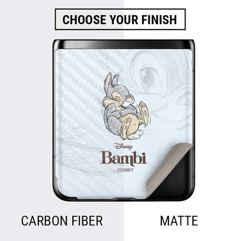 Disney Bambi Thumper Sketched portrait Galaxy Z Flip Skin