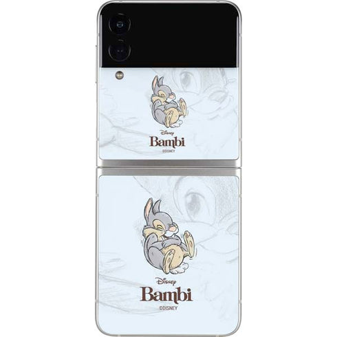 Disney Bambi Thumper Sketched portrait Galaxy Z Flip3 5G Skin