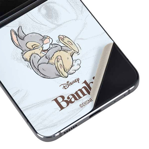 Disney Bambi Thumper Sketched portrait Galaxy Z Flip5 5G Skin