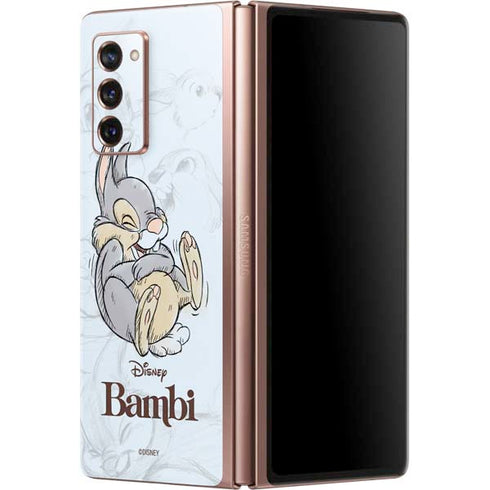 Disney Bambi Thumper Sketched portrait Galaxy Z Fold2 5G Skin