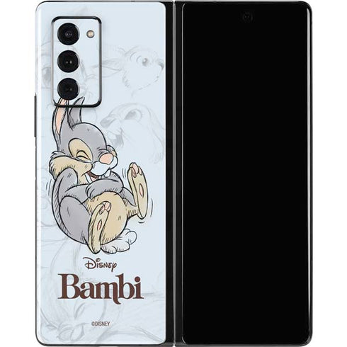 Disney Bambi Thumper Sketched portrait Galaxy Z Fold2 5G Skin