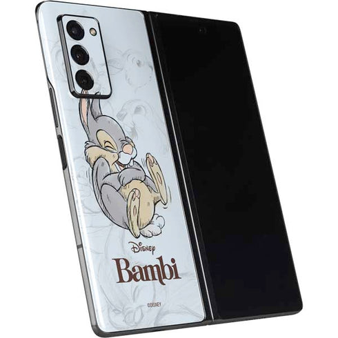 Disney Bambi Thumper Sketched portrait Galaxy Z Fold2 5G Skin