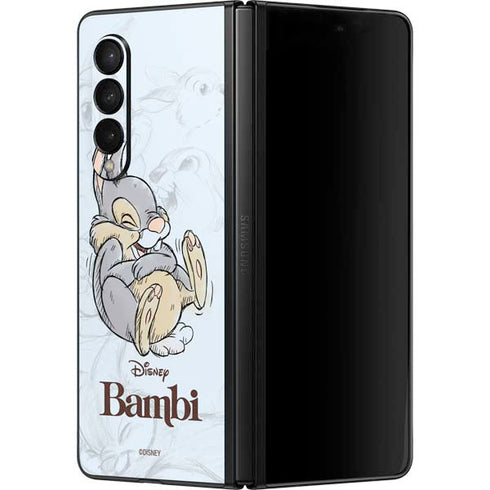 Disney Bambi Thumper Sketched portrait Galaxy Z Fold3 5G Skin