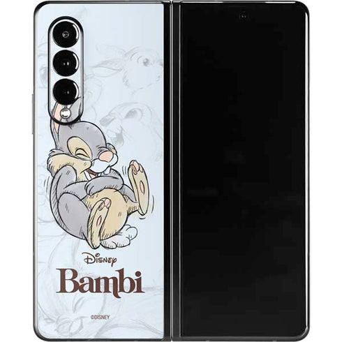Disney Bambi Thumper Sketched portrait Galaxy Z Fold3 5G Skin