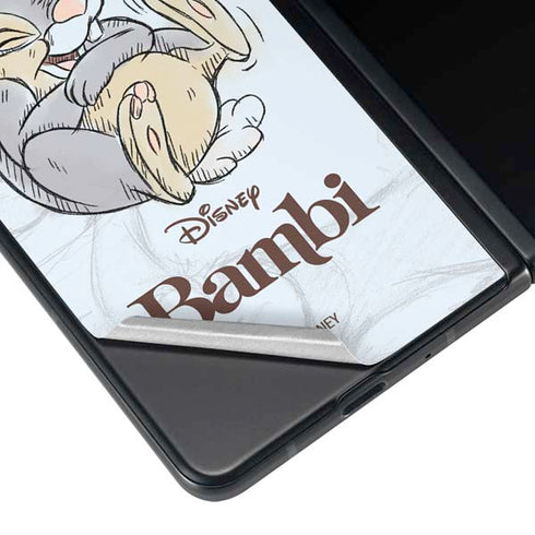 Disney Bambi Thumper Sketched portrait Galaxy Z Fold3 5G Skin