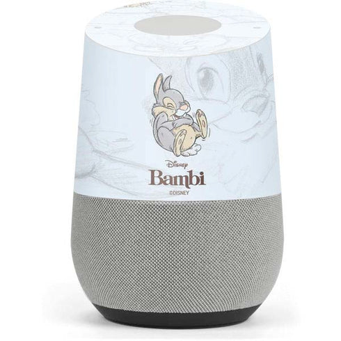 Disney Bambi Thumper Sketched portrait Google Home Skin