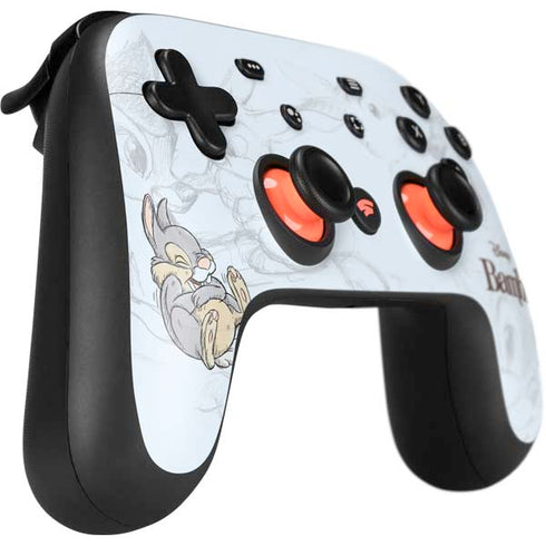 Disney Bambi Thumper Sketched portrait Google Stadia Controller Skin