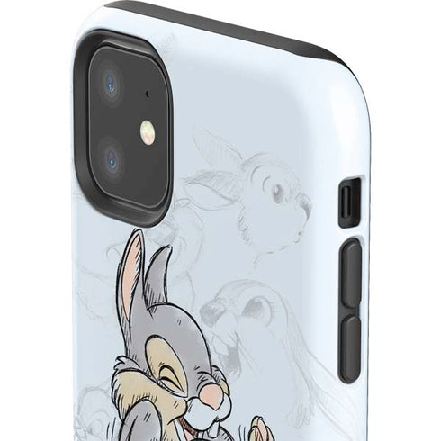 Disney Bambi Thumper Sketched portrait iPhone 11 Impact Case