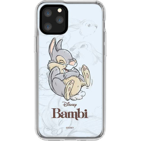 Disney Bambi Thumper Sketched portrait iPhone 11 Pro Clear Case