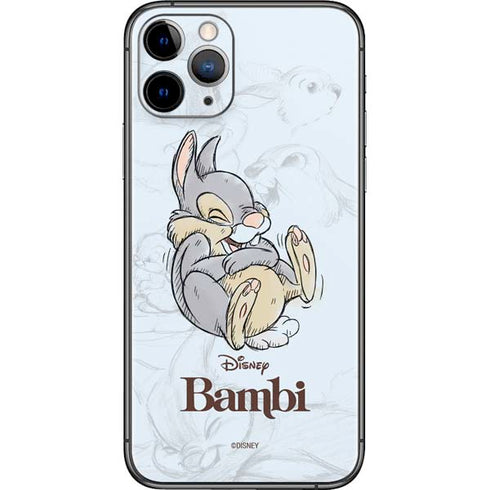 Disney Bambi Thumper Sketched portrait iPhone 11 Pro Skin