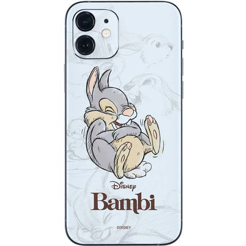 Disney Bambi Thumper Sketched portrait iPhone 12 Mini Skin