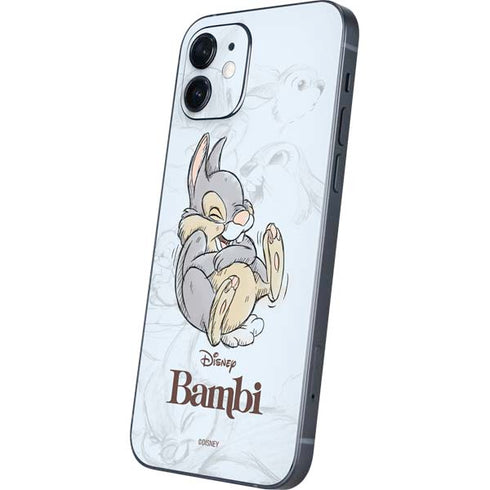 Disney Bambi Thumper Sketched portrait iPhone 12 Mini Skin