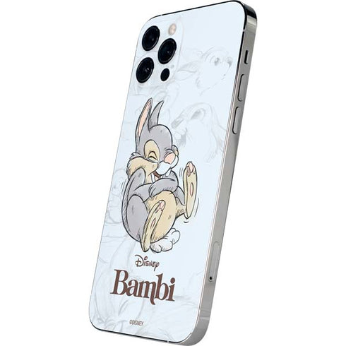 Disney Bambi Thumper Sketched portrait iPhone 12 Pro Skin