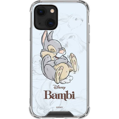 Disney Bambi Thumper Sketched portrait iPhone 13 Mini Clear Case