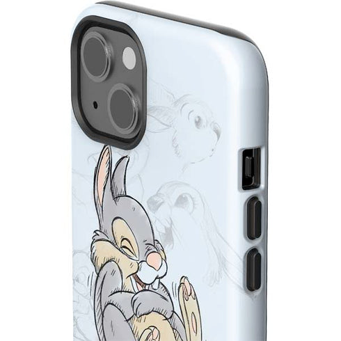 Disney Bambi Thumper Sketched portrait iPhone 14 Impact Case