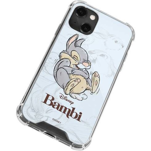 Disney Bambi Thumper Sketched portrait iPhone 14 Plus Clear Case