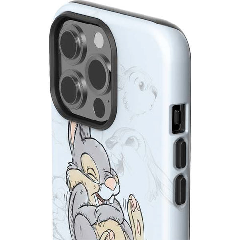 Disney Bambi Thumper Sketched portrait iPhone 14 Pro Impact Case