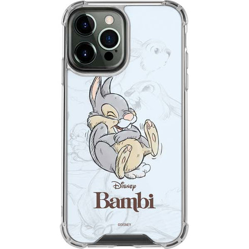 Disney Bambi Thumper Sketched portrait iPhone 14 Pro Max Clear Case