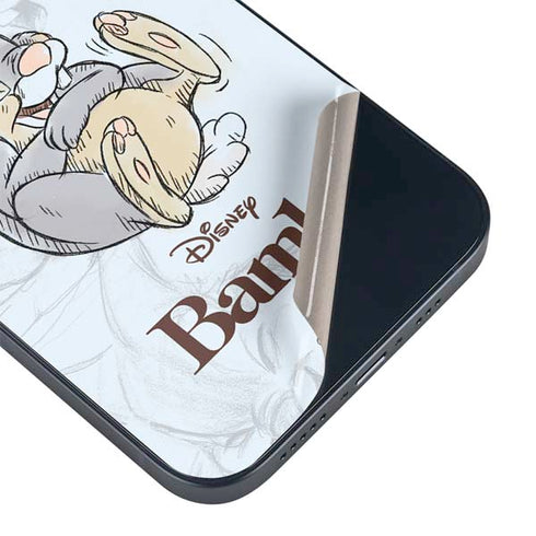 Disney Bambi Thumper Sketched portrait iPhone 15 Skin