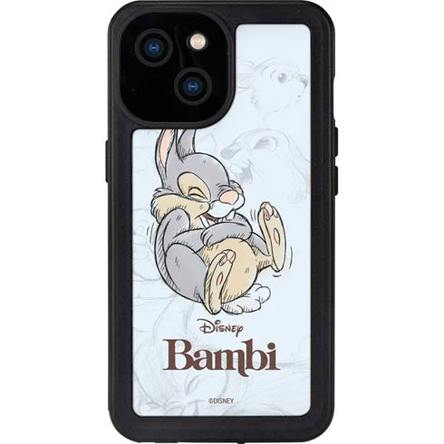 Disney Bambi Thumper Sketched portrait iPhone 15 Waterproof Case