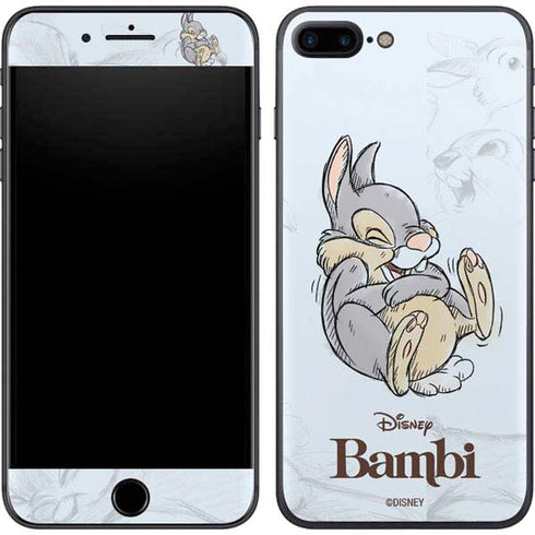 Disney Bambi Thumper Sketched portrait iPhone 8 Plus Skin