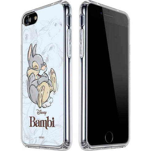 Disney Bambi Thumper Sketched portrait iPhone SE (2nd & 3rd Gen) Clear Case
