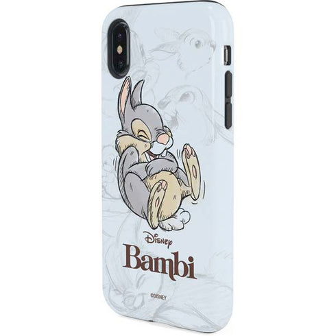 Disney Bambi Thumper Sketched portrait iPhone X Pro Case