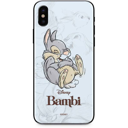 Disney Bambi Thumper Sketched portrait iPhone X Skin