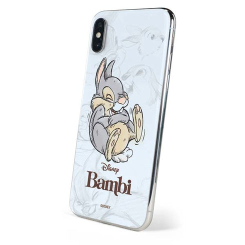 Disney Bambi Thumper Sketched portrait iPhone X Skin
