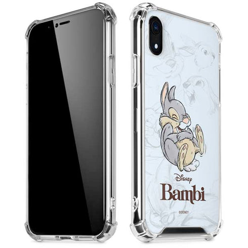 Disney Bambi Thumper Sketched portrait iPhone XR Clear Case