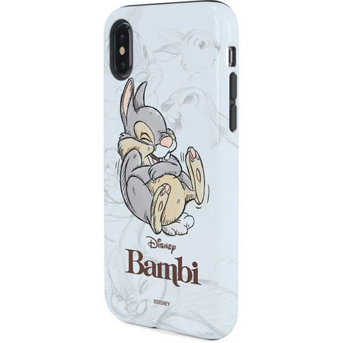 Disney Bambi Thumper Sketched portrait iPhone XS Pro Case