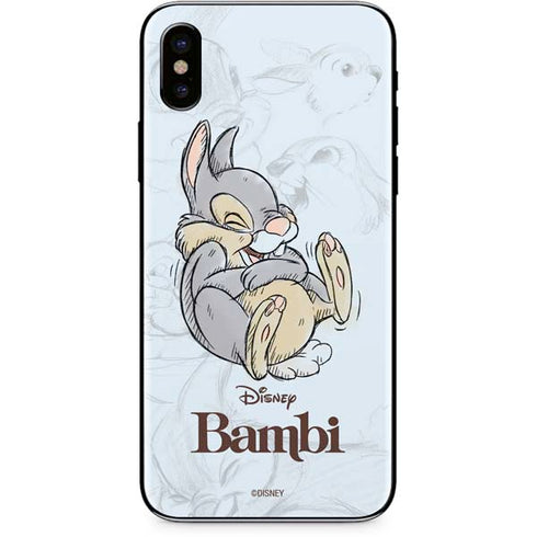 Disney Bambi Thumper Sketched portrait iPhone XS Skin