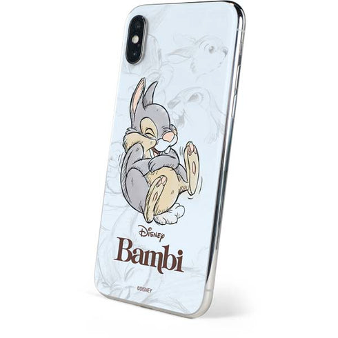 Disney Bambi Thumper Sketched portrait iPhone XS Skin