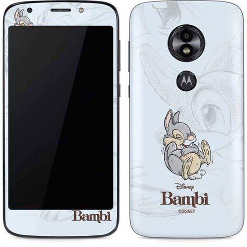 Disney Bambi Thumper Sketched portrait Moto E5 Play Skin