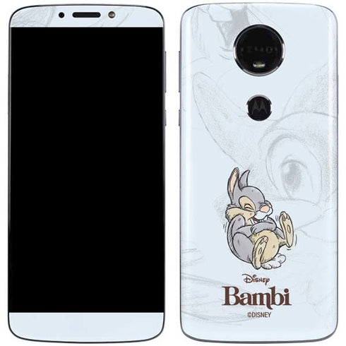 Disney Bambi Thumper Sketched portrait Moto E5 Plus Skin