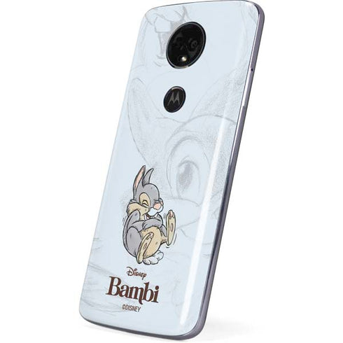 Disney Bambi Thumper Sketched portrait Moto E5 Plus Skin