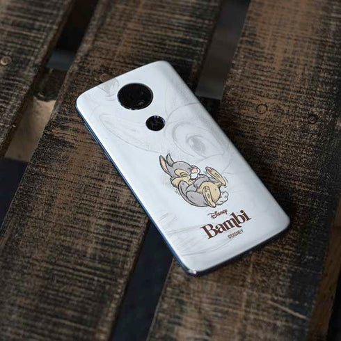 Disney Bambi Thumper Sketched portrait Moto E5 Plus Skin