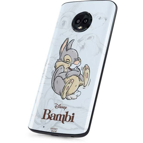 Disney Bambi Thumper Sketched portrait Moto G6 Skin
