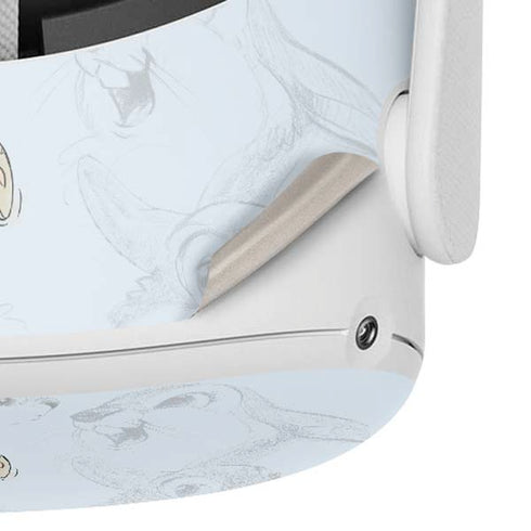 Disney Bambi Thumper Sketched portrait Oculus Quest 2 Skin